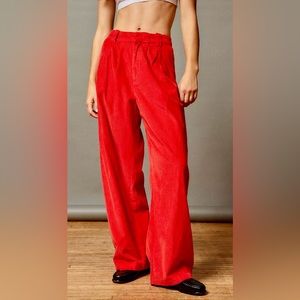 Urban Outfitters BDG Grandpa Baggy Lightweight corduroy Pleated pants 16